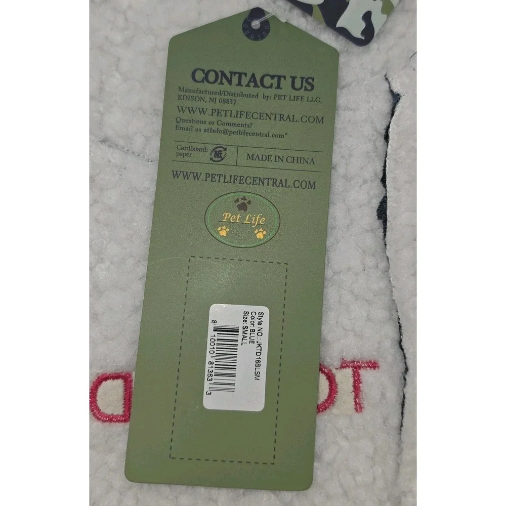 Touchdog Tuskegee Aero-Vintage Design Outdoor Series Winter Dog Coat Small NWT